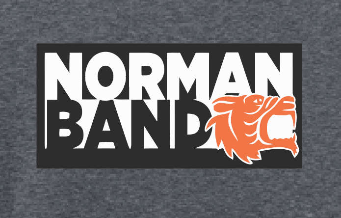 NHS Band "Block Logo" Design Tultex L/S T-shirt (dark heather)
