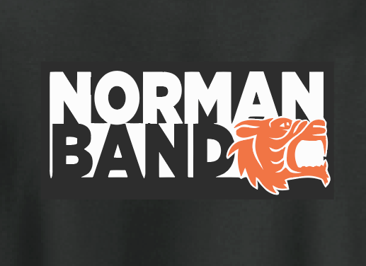 NHS Band "Block Logo" Design Softstyle L/S T-shirt (black)