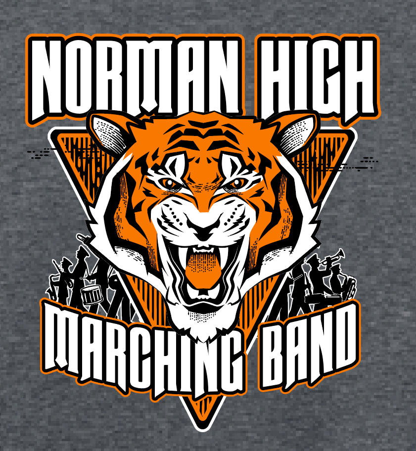 NHS Band "Marching Band" Design Gildan Sweatshirt (dark heather)