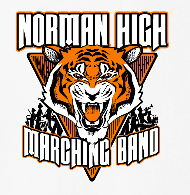 NHS Band "Marching Band" Design Jerzees Hooded Sweatshirt (white)