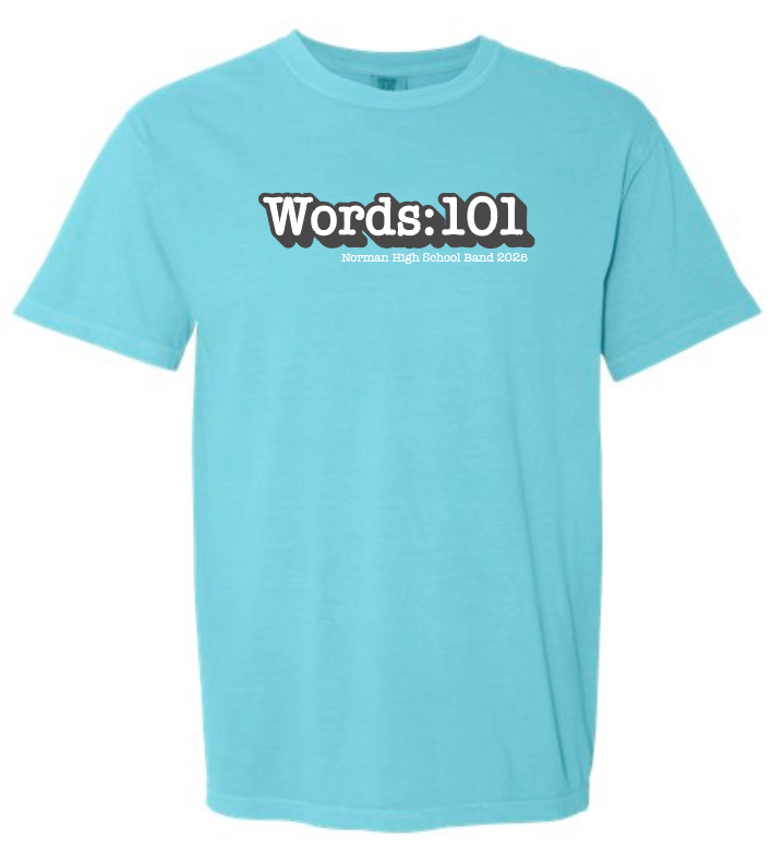 NHS Band "Show Shirt" Design Comfort Colors S/S T-shirt (lagoon)