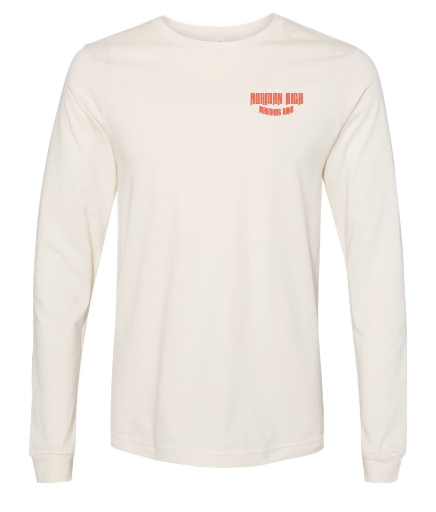 NHS Band "Marching Band" Design Tultex L/S T-shirt (natural)