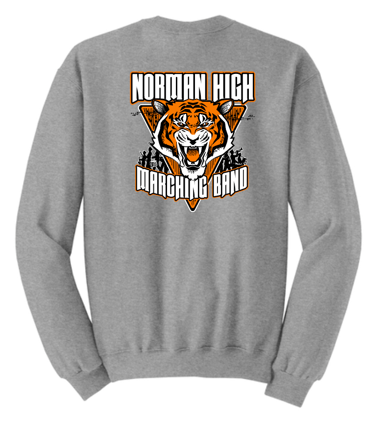 NHS Band "Marching Band" Design Gildan Sweatshirt (dark heather)
