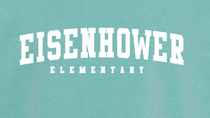 Eisenhower "Simple Arch" Design Comfort Colors Sweatshirt (seafoam)