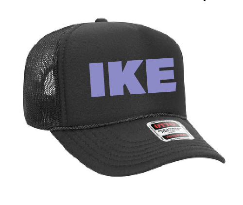 Eisenhower "IKE" Design Trucker Cap (black)