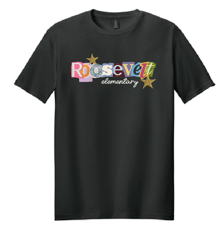 Roosevelt "Colorful Letters" Design Softstyle S/S T-shirt