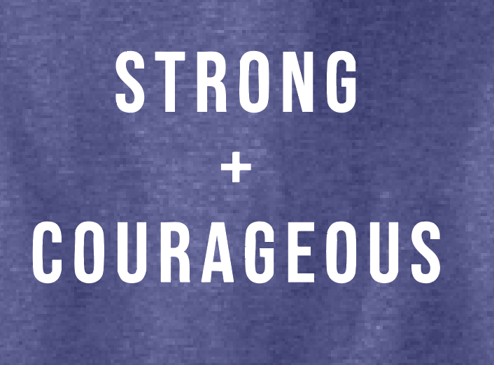 Team Reid "Strong & Courageous" Design Hooded Sweatshirt (purple)