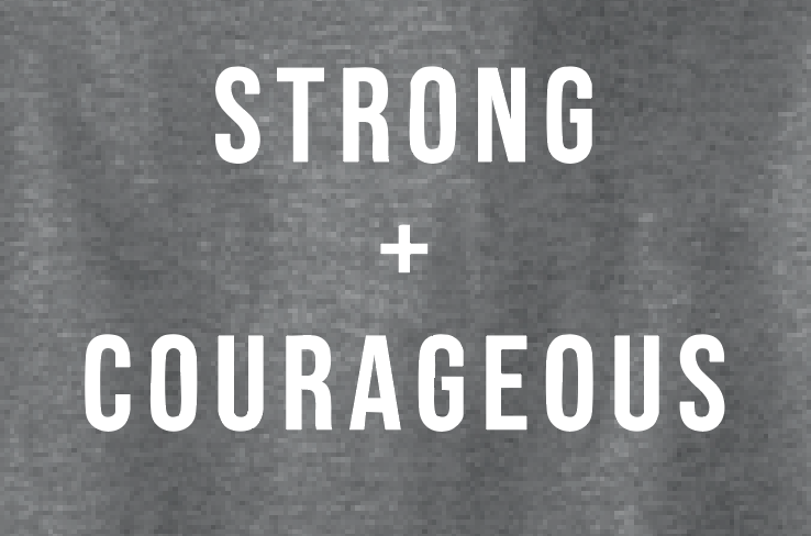 Team Reid "Strong & Courageous" Design S/S T-shirt (dark heather)