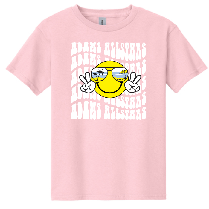 Adams "Smiley" Design S/S T-shirt (pink)