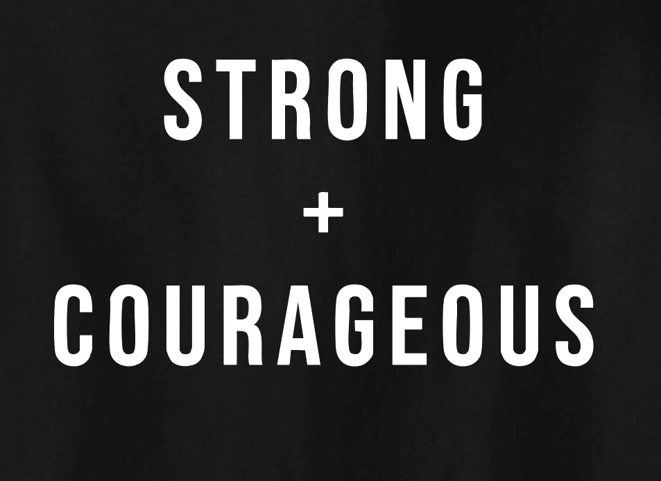 Team Reid "Strong & Courageous" Design Sweatshirt (black)