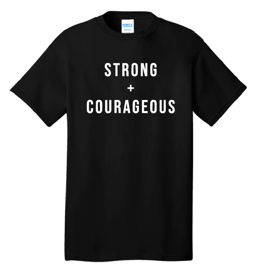 Team Reid "Strong & Courageous" Design S/S T-shirt (black)