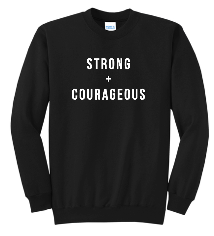 Team Reid "Strong & Courageous" Design Sweatshirt (black)