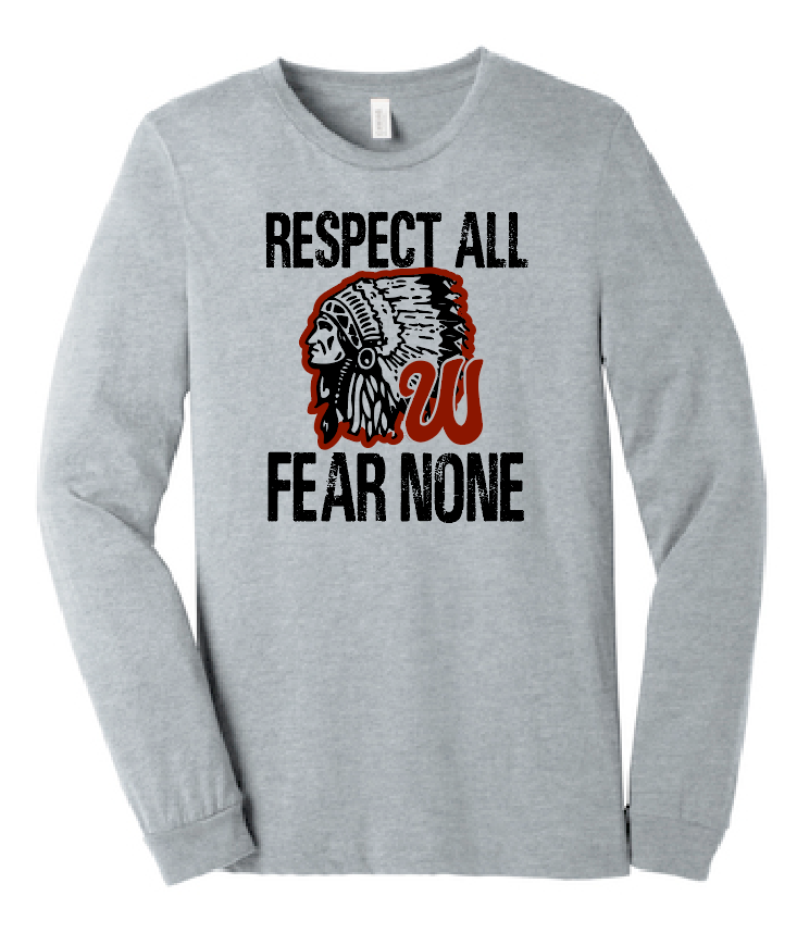 Wynnewood "Respect All" Design L/S Softstyle T-shirt