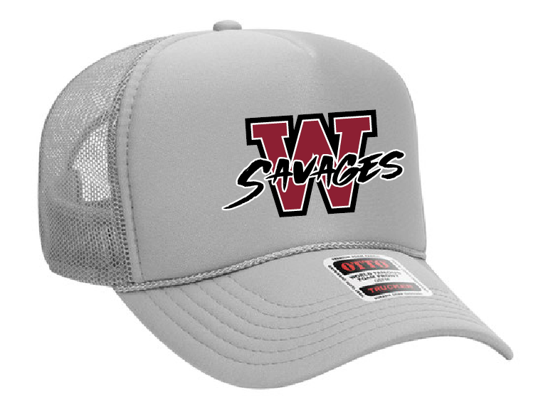 Wynnewood "W Savages" Design Trucker Hat (grey)