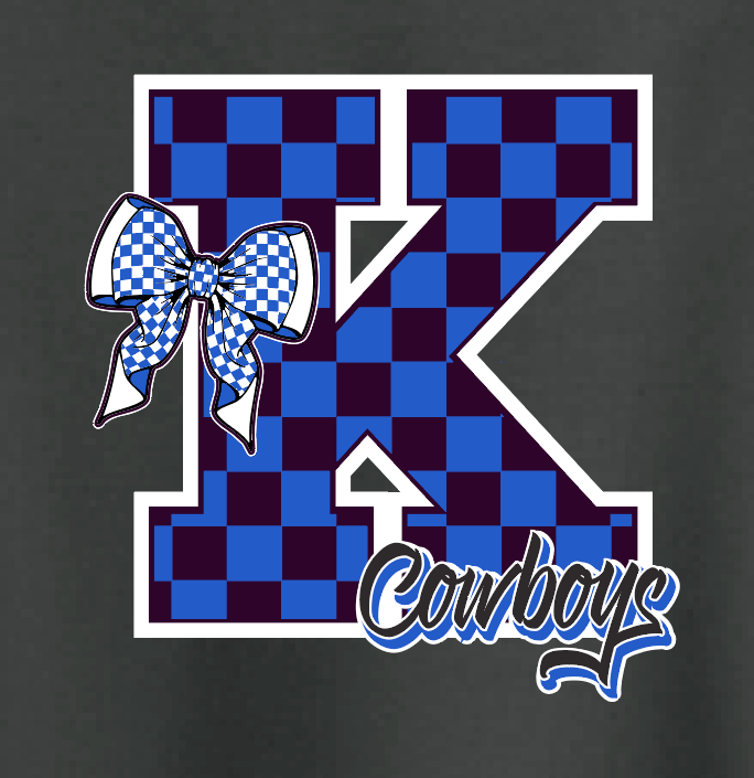Kennedy "Checker K" Design L/S T-shirt (black)