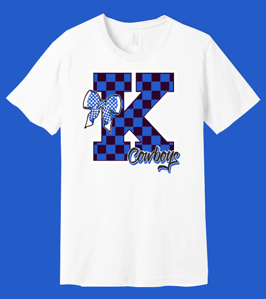 Kennedy "Checker K" Design S/S T-shirt (white)