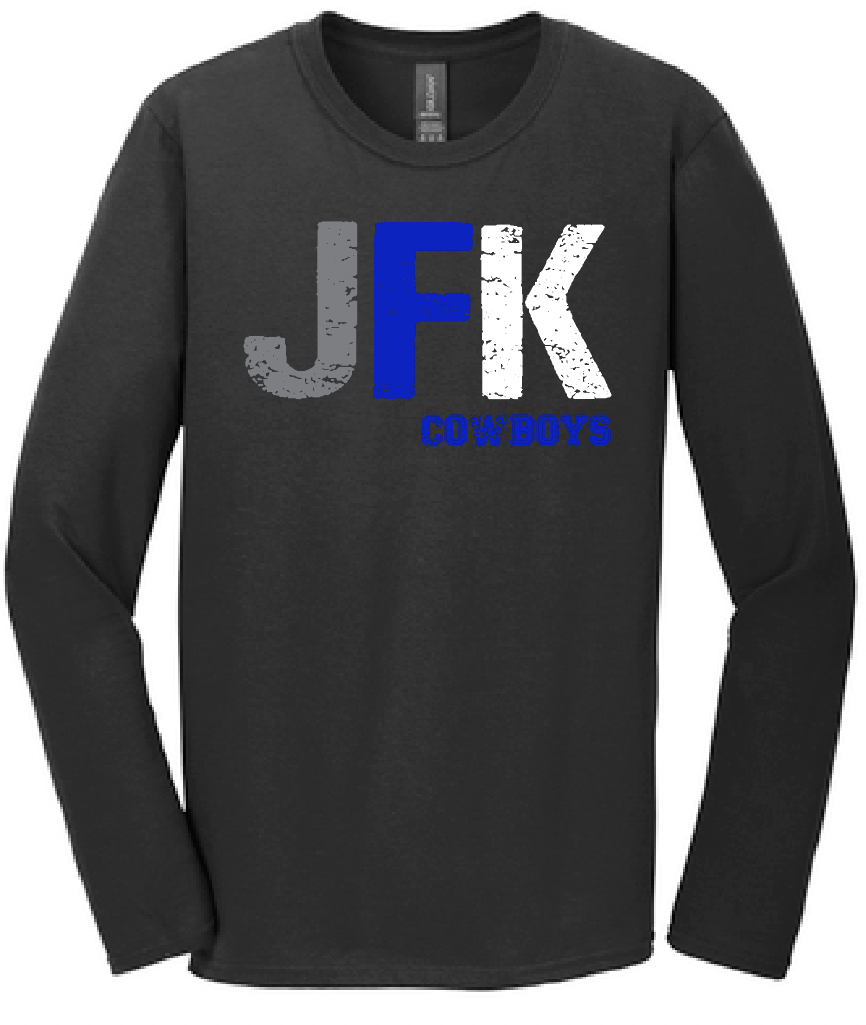 Kennedy "JFK" Design L/S T-shirt (black)