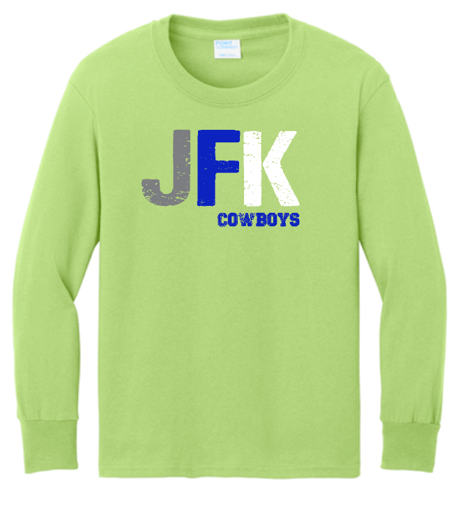 Kennedy "JFK" Design L/S T-shirt (lime)
