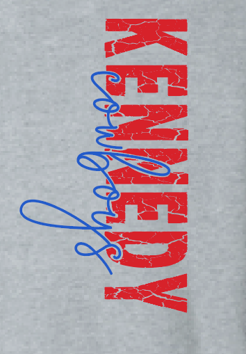 Kennedy "Star Sleeve" Design Crewneck Sweatshirt (heather)