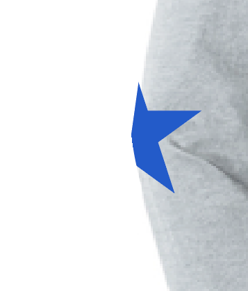 Kennedy "Star Sleeve" Design Crewneck Sweatshirt (heather)