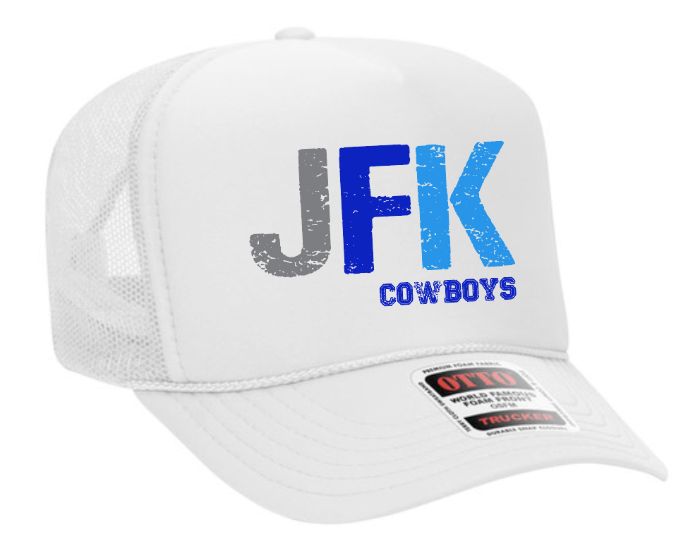 Kennedy "JFK" Design Trucker Hat (white)