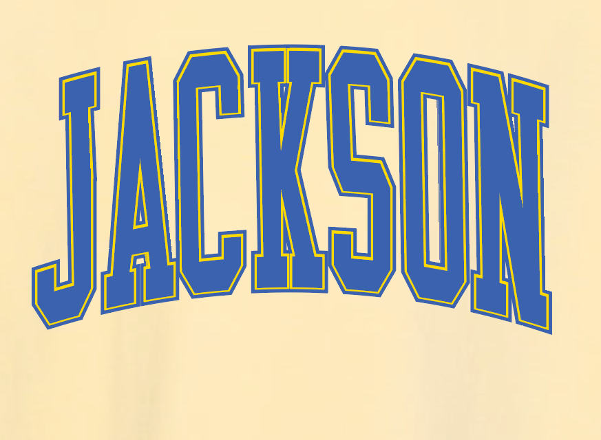 Jackson "Arched" Design Comfort Colors S/S T-shirt (butter)