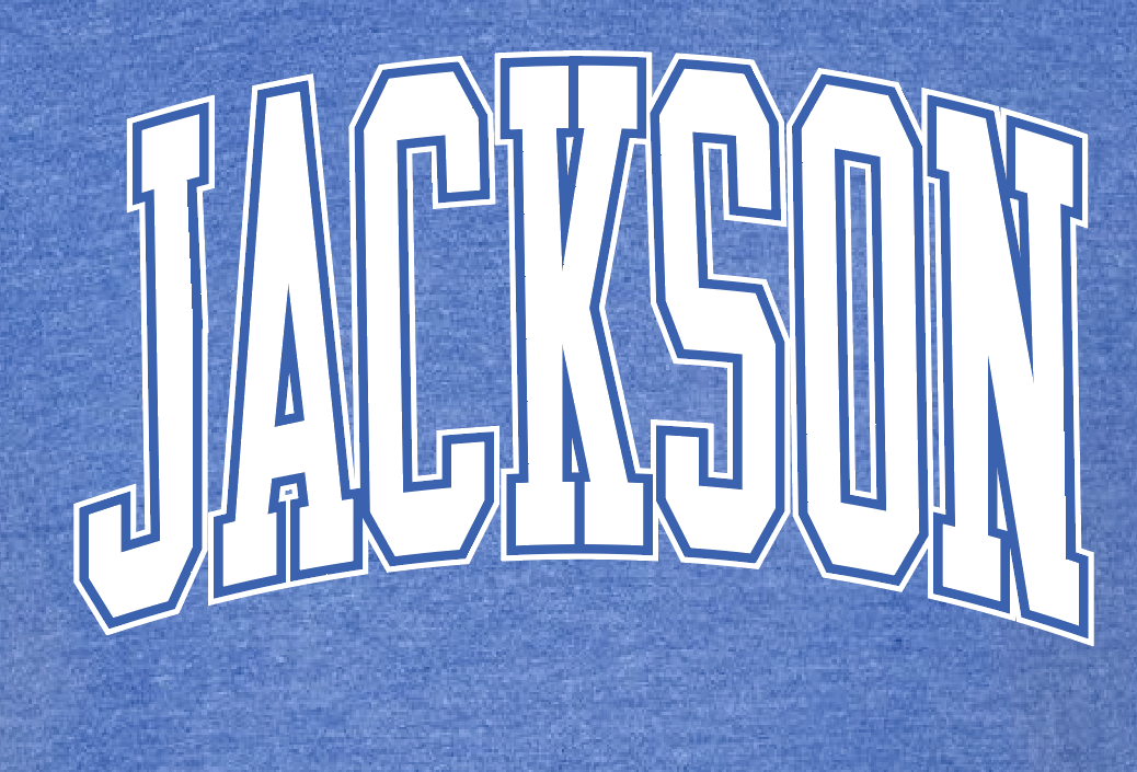 Jackson "Arched" Design Softstyle S/S T-shirt (royal)