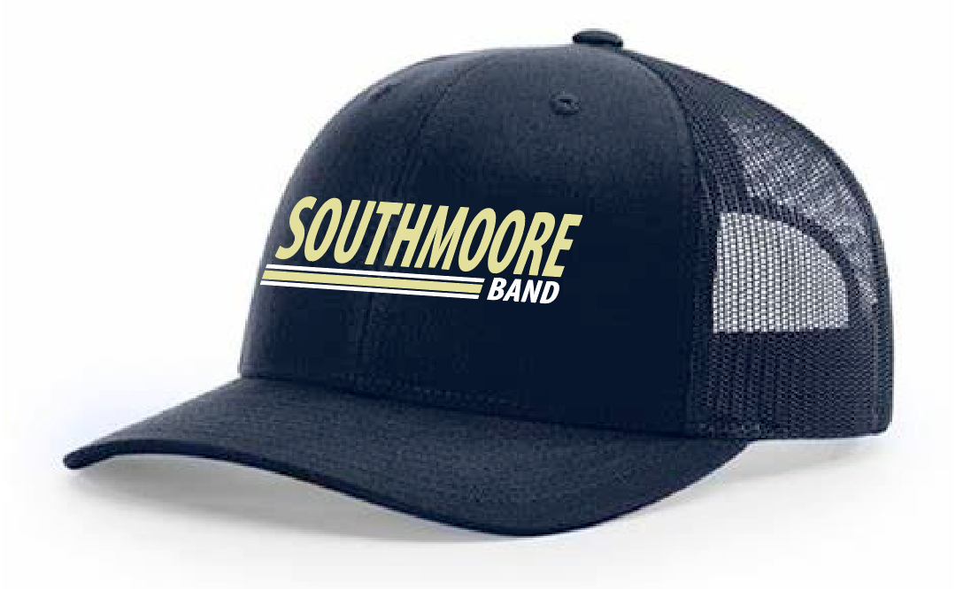 Southmoore Band "Band" Design Trucker Cap (navy)