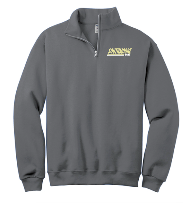 Southmoore Band "Band" Design Fleece 1/4 Zip Sweatshirt (charcoal)