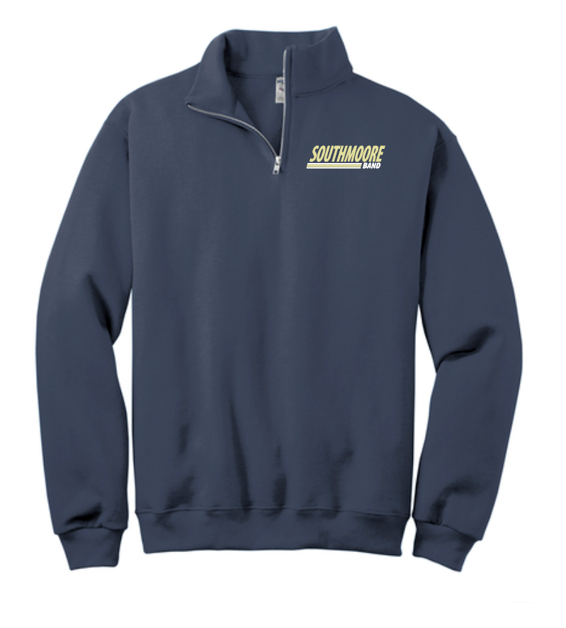 Southmoore Band "Band" Design Fleece 1/4 Zip Sweatshirt (navy)