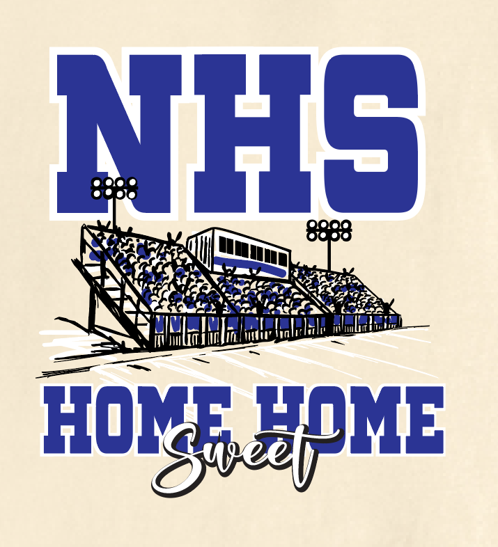 Newcastle Cheer "Home Sweet Home" Design S/S t-shirt