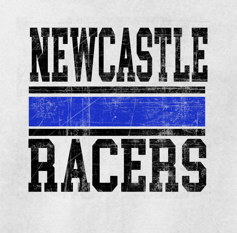 Newcastle Cheer "Racer" Design L/S t-shirt