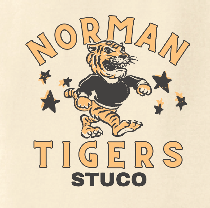 NHS STUCO "Norman Tigers STUCO" Design S/S T-shirt
