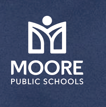 Moore Public Schools "Logo" Softstyle Full Zip Hooded Sweatshirt (navy)