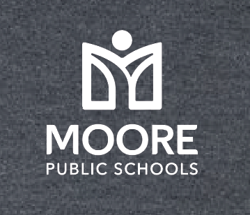 Moore Public Schools "Logo" Softstyle Full Zip Hooded Sweatshirt (heather)
