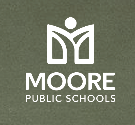 Moore Public Schools "Logo" Softstyle Full Zip Hooded Sweatshirt (military)