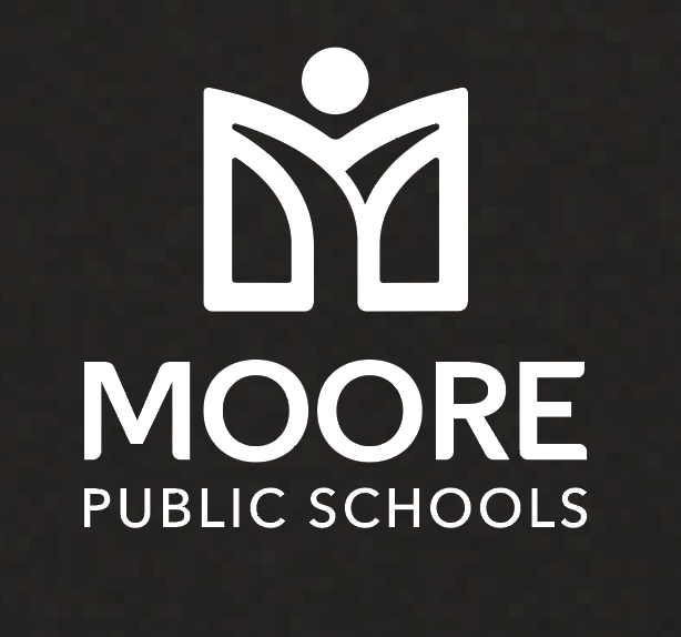 Moore Public Schools "Logo" Women's Tri-blend Fleece V-neck (black)