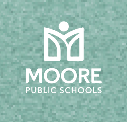 Moore Public Schools "Logo" Women's Tri-blend Fleece V-neck (htr blue)