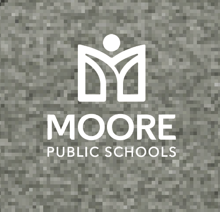 Moore Public Schools "Logo" Women's Tri-blend Fleece V-neck (htr char)