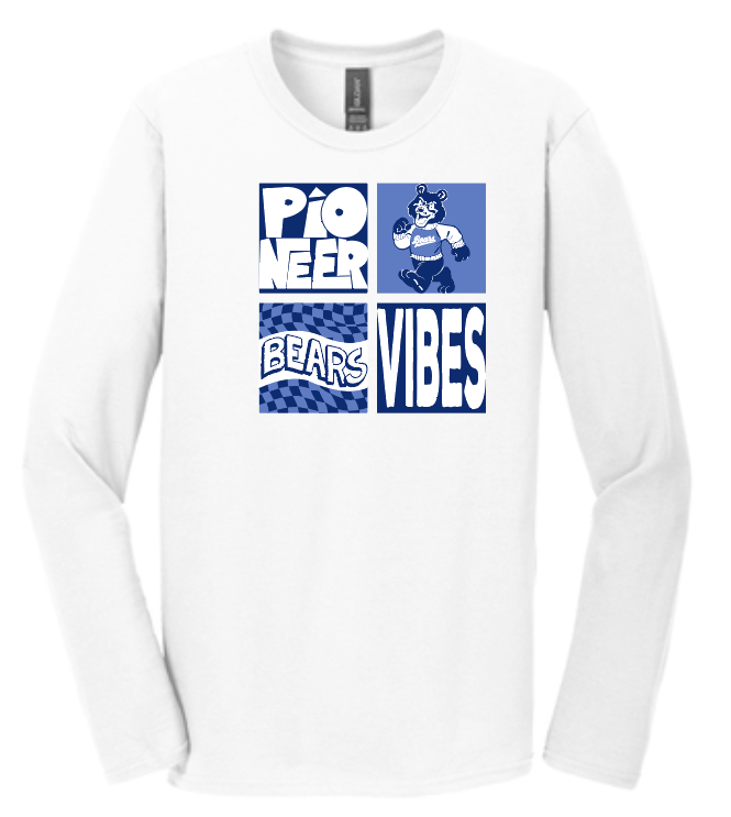 Pioneer "Vibes" Design L/S T-shirt (white)