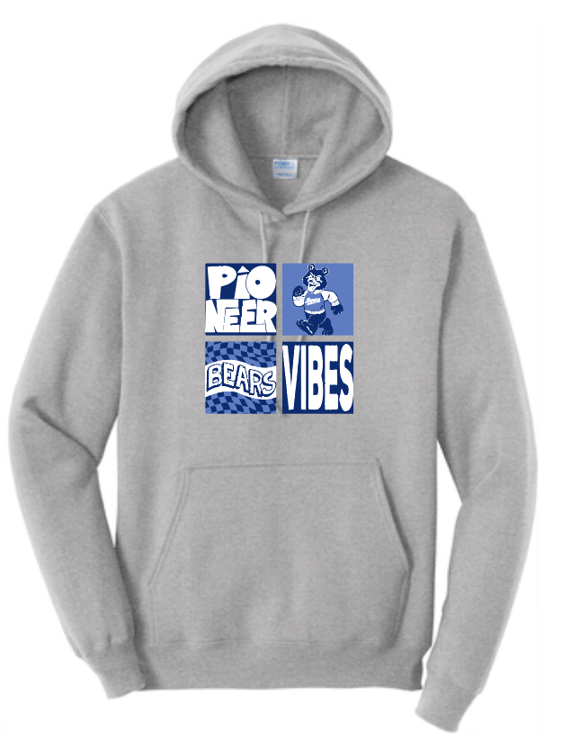 Pioneer "Vibes" Design Hooded Sweatshirt (heather)