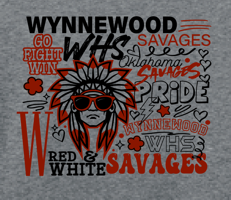 Wynnewood "Collage" Design Gildan S/S T-shirt
