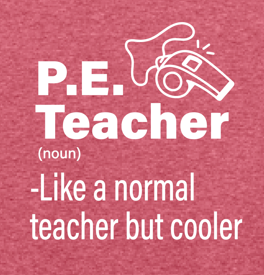 MPS PE Teachers "Whistle" Design Softstyle S/S T-shirt (red)