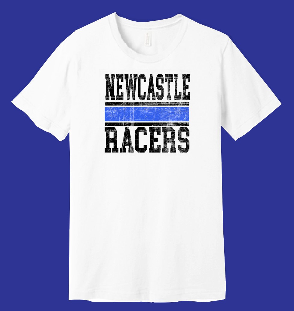 Newcastle Cheer "Racer" Design S/S t-shirt