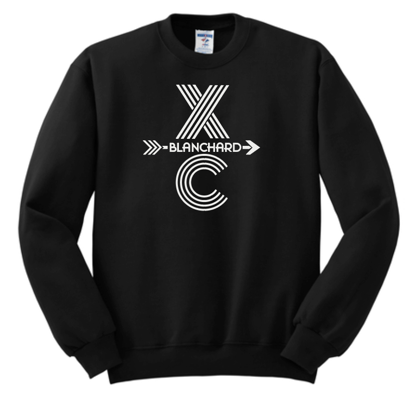 Blanchard XC "Tri-line XC" Design Crewneck Sweatshirt (black)