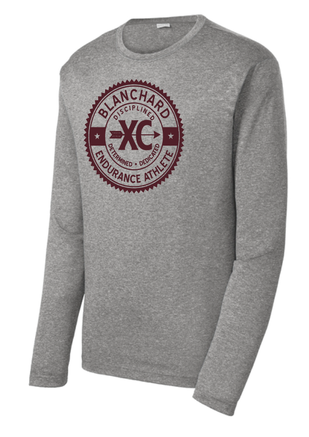 Blanchard XC "Seal" Design L/S Performance T-shirt (heather)