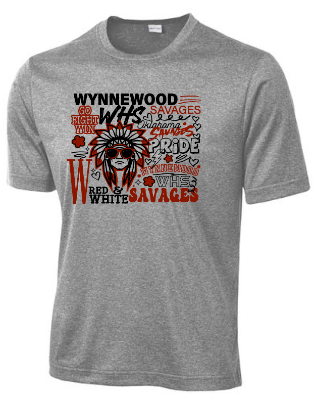 Wynnewood "Collage" Design S/S Dri-fit T-shirt