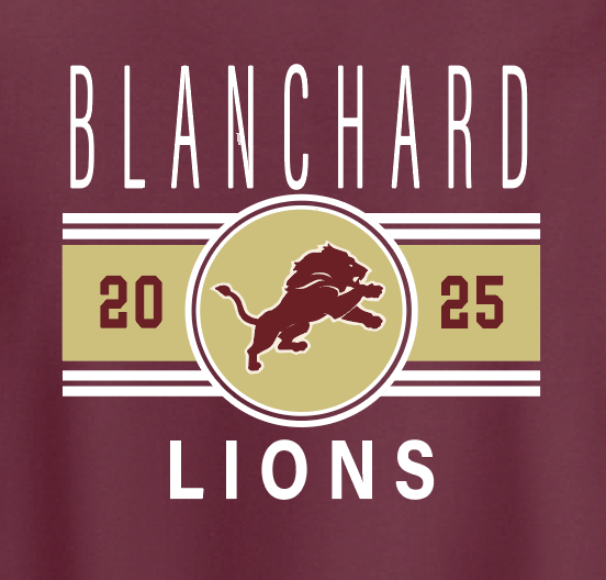 Blanchard PTO "Big Stripe" Design Jerzees Sweatshirt (maroon)