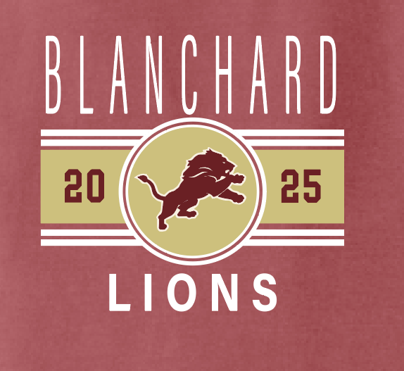 Blanchard PTO "Big Stripe" Design Comfort Colors S/S T-shirt (maroon)