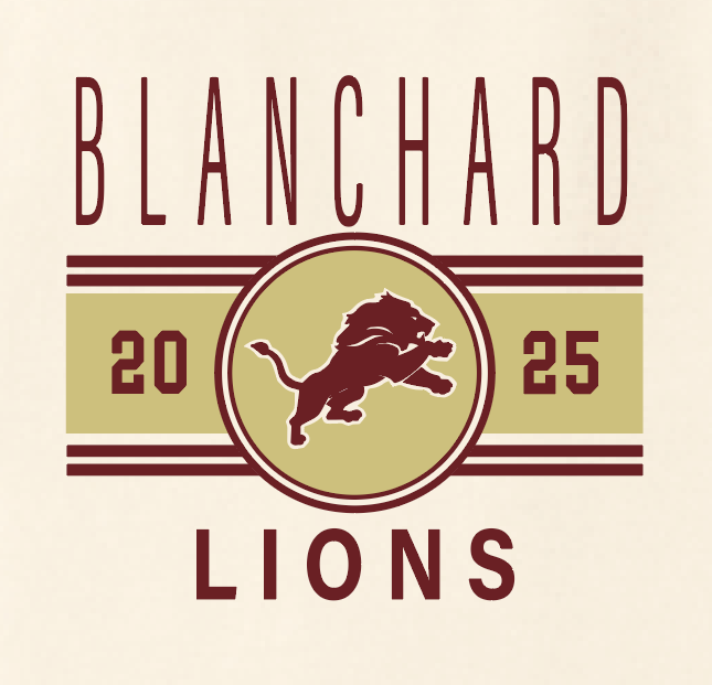 Blanchard PTO "Big Stripe" Design Jerzees Hooded Sweatshirt (natural)